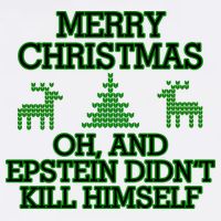 Merry Christmas Epstein Didn't Kill Himself Garment-Dyed Sweatshirt