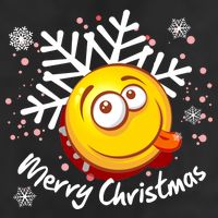 Merry Christmas Funny Smiley Face Snowflake Adult Drive Performance Visor