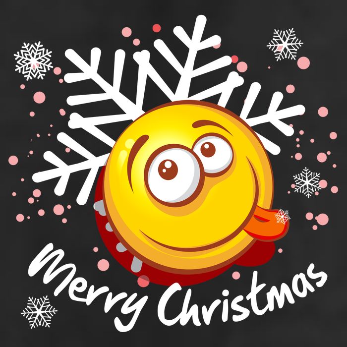 Merry Christmas Funny Smiley Face Snowflake Adult Drive Performance Visor