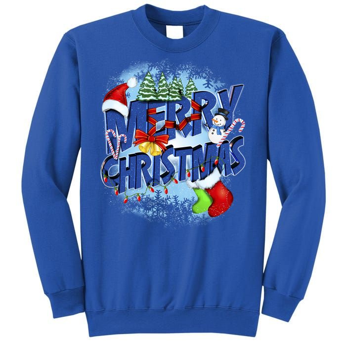 Merry Christmas Funy Holiday Logo Sweatshirt