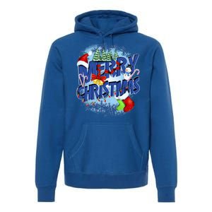 Merry Christmas Funy Holiday Logo Premium Hoodie