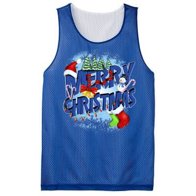 Merry Christmas Funy Holiday Logo Mesh Reversible Basketball Jersey Tank