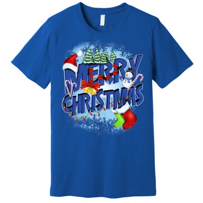 Merry Christmas Funy Holiday Logo Premium T-Shirt