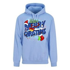 Merry Christmas Funy Holiday Logo Unisex Surf Hoodie