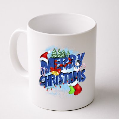 Merry Christmas Funy Holiday Logo Coffee Mug