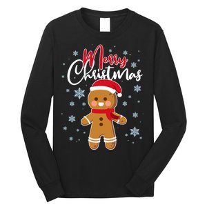 Merry Christmas Gingerbread Long Sleeve Shirt