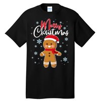 Merry Christmas Gingerbread Tall T-Shirt