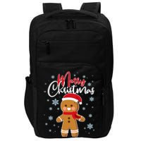 Merry Christmas Gingerbread Impact Tech Backpack