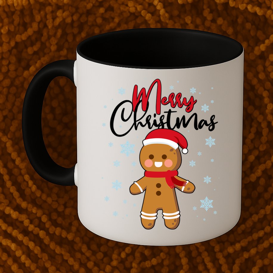 Merry Christmas Gingerbread Mug