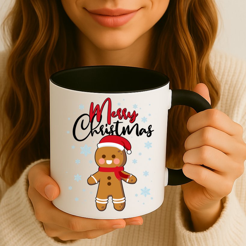 Merry Christmas Gingerbread Mug