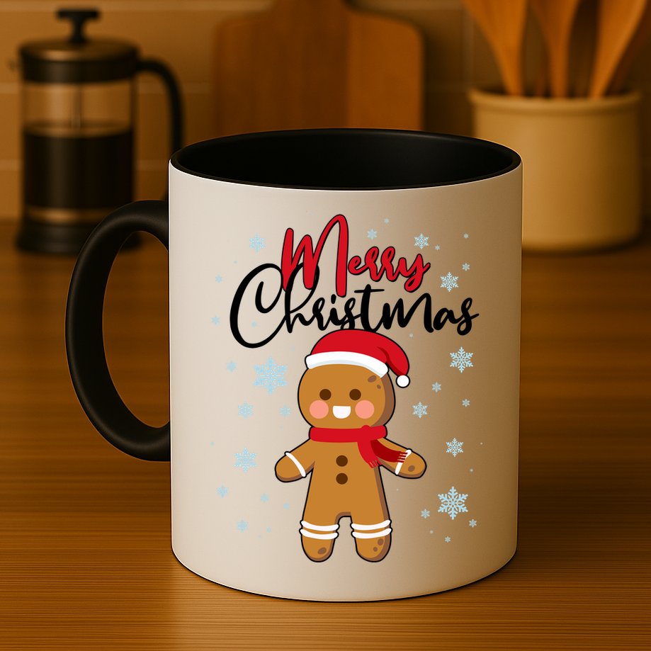 Merry Christmas Gingerbread Mug