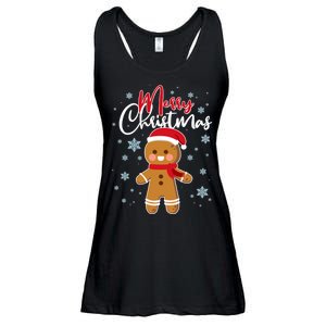 Merry Christmas Gingerbread Ladies Essential Flowy Tank