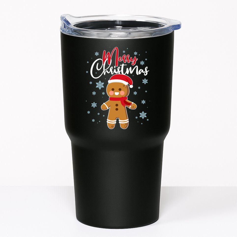 Merry Christmas Gingerbread Tumbler
