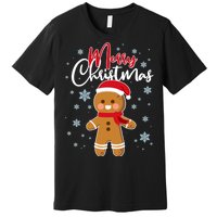 Merry Christmas Gingerbread Premium T-Shirt