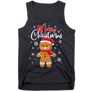 Merry Christmas Gingerbread Tank Top