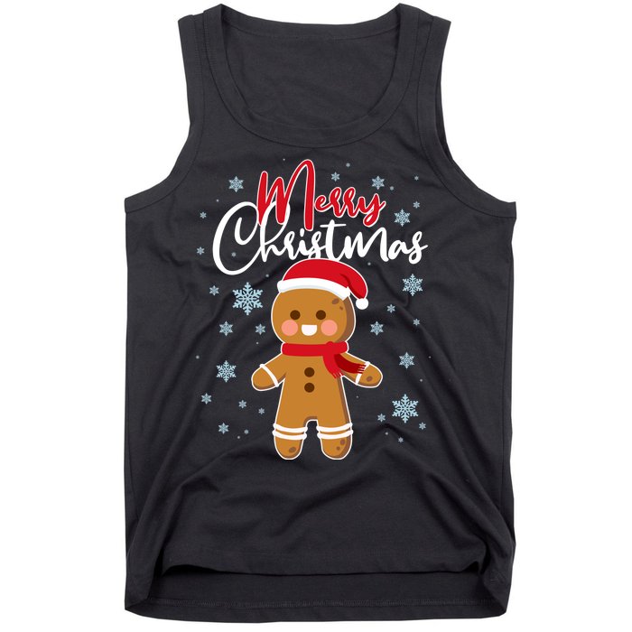 Merry Christmas Gingerbread Tank Top