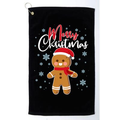 Merry Christmas Gingerbread Golf Towel