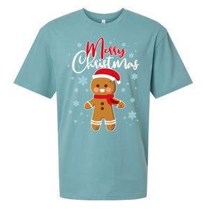 Merry Christmas Gingerbread Sueded Cloud Jersey T-Shirt