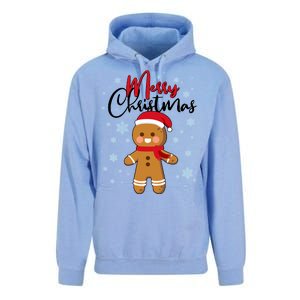 Merry Christmas Gingerbread Unisex Surf Hoodie