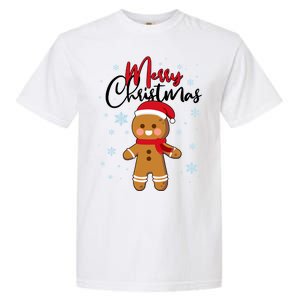 Merry Christmas Gingerbread Garment-Dyed Heavyweight T-Shirt