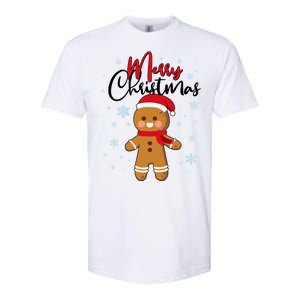 Merry Christmas Gingerbread Softstyle CVC T-Shirt