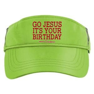 Merry Christmas Go Jesus It's Your Birthday Adult Drive Performance Visor