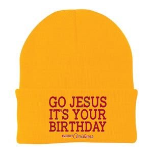 Merry Christmas Go Jesus It's Your Birthday Knit Cap Winter Beanie