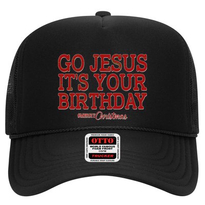 Merry Christmas Go Jesus It's Your Birthday Trucker Hat