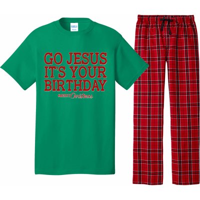 Merry Christmas Go Jesus It's Your Birthday Pajama Set