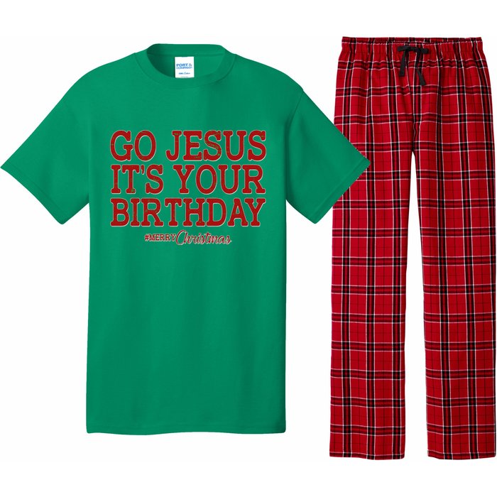 Merry Christmas Go Jesus It's Your Birthday Pajama Set