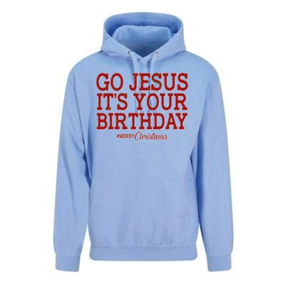 Merry Christmas Go Jesus It's Your Birthday Unisex Surf Hoodie