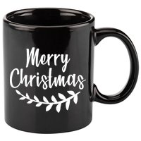 Merry Christmas Happy Holidays 11oz C Handle Ceramic Mug
