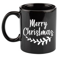 Merry Christmas Happy Holidays 11oz C Handle Ceramic Mug