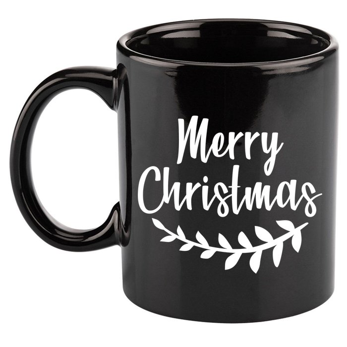 Merry Christmas Happy Holidays 11oz C Handle Ceramic Mug