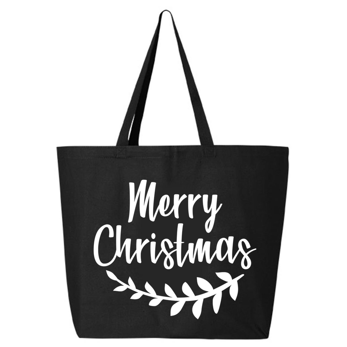 Merry Christmas Happy Holidays 25L Jumbo Tote