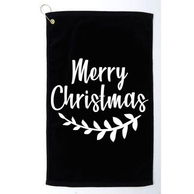 Merry Christmas Happy Holidays Golf Towel