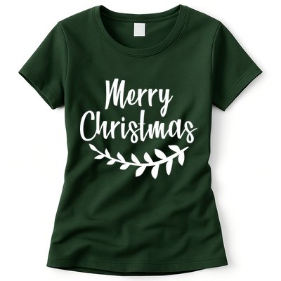 Merry Christmas Happy Holidays Womens T-Shirt