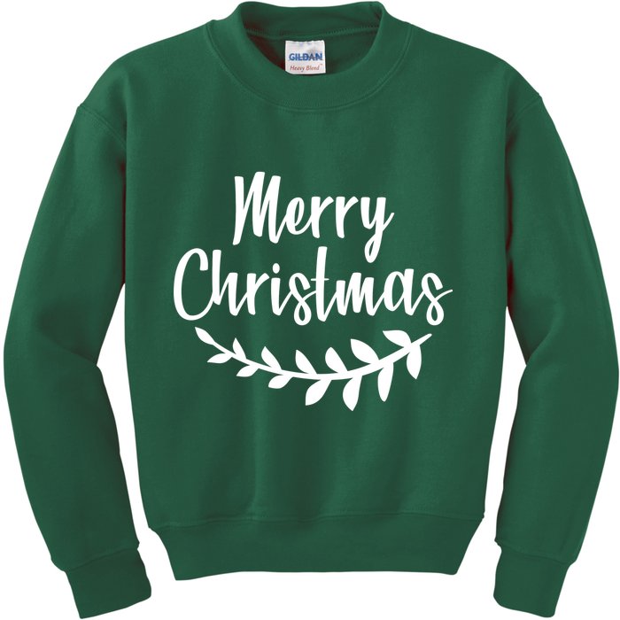 Merry Christmas Happy Holidays Kids Sweatshirt