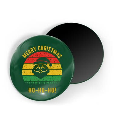 Merry Christmas Ho-Ho-Ho Vintage Santa Magnet