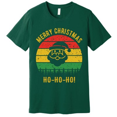 Merry Christmas Ho-Ho-Ho Vintage Santa Premium T-Shirt