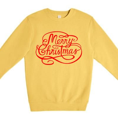 Merry Christmas Holiday Premium Crewneck Sweatshirt