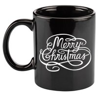 Merry Christmas Holiday 11oz C Handle Ceramic Mug