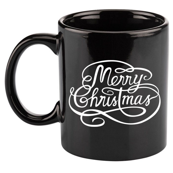 Merry Christmas Holiday 11oz C Handle Ceramic Mug