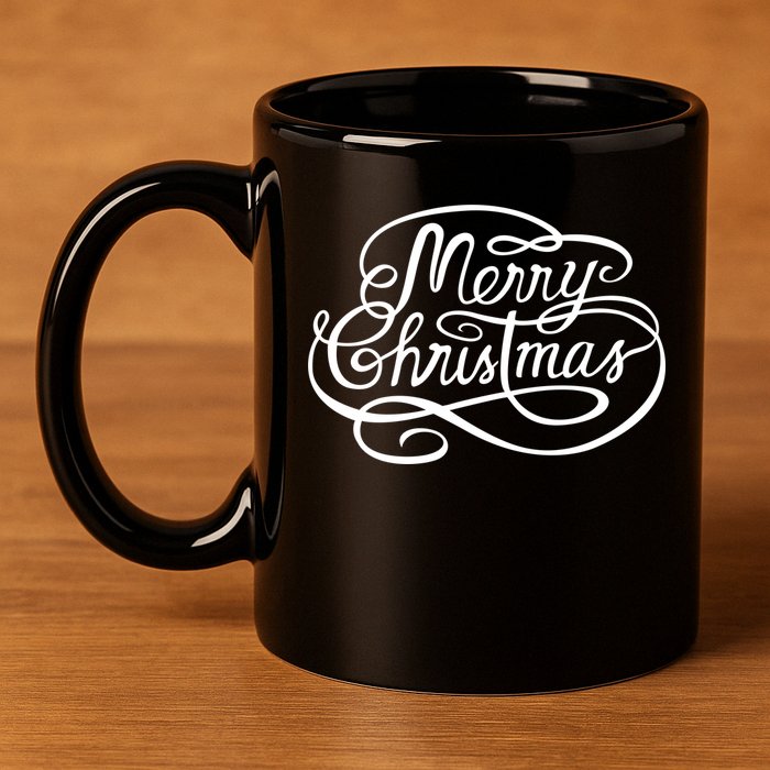 Merry Christmas Holiday 11oz C Handle Ceramic Mug