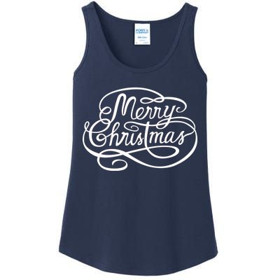 Merry Christmas Holiday Ladies Essential Tank