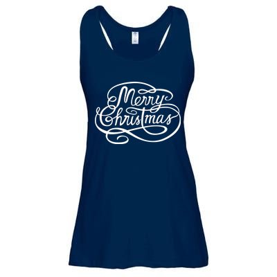 Merry Christmas Holiday Ladies Essential Flowy Tank