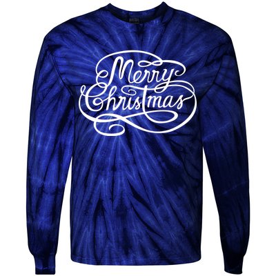 Merry Christmas Holiday Tie-Dye Long Sleeve Shirt