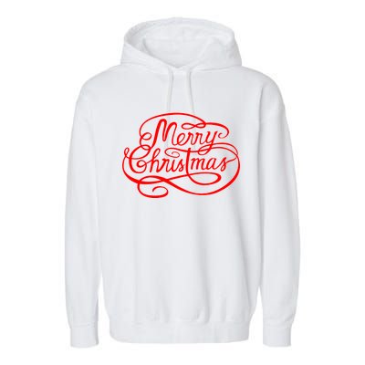 Merry Christmas Holiday Garment-Dyed Fleece Hoodie