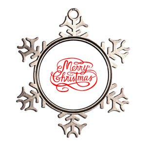 Merry Christmas Holiday Metallic Star Ornament