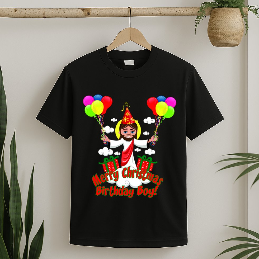 Merry Christmas Jesus Birthday Boy T-Shirt